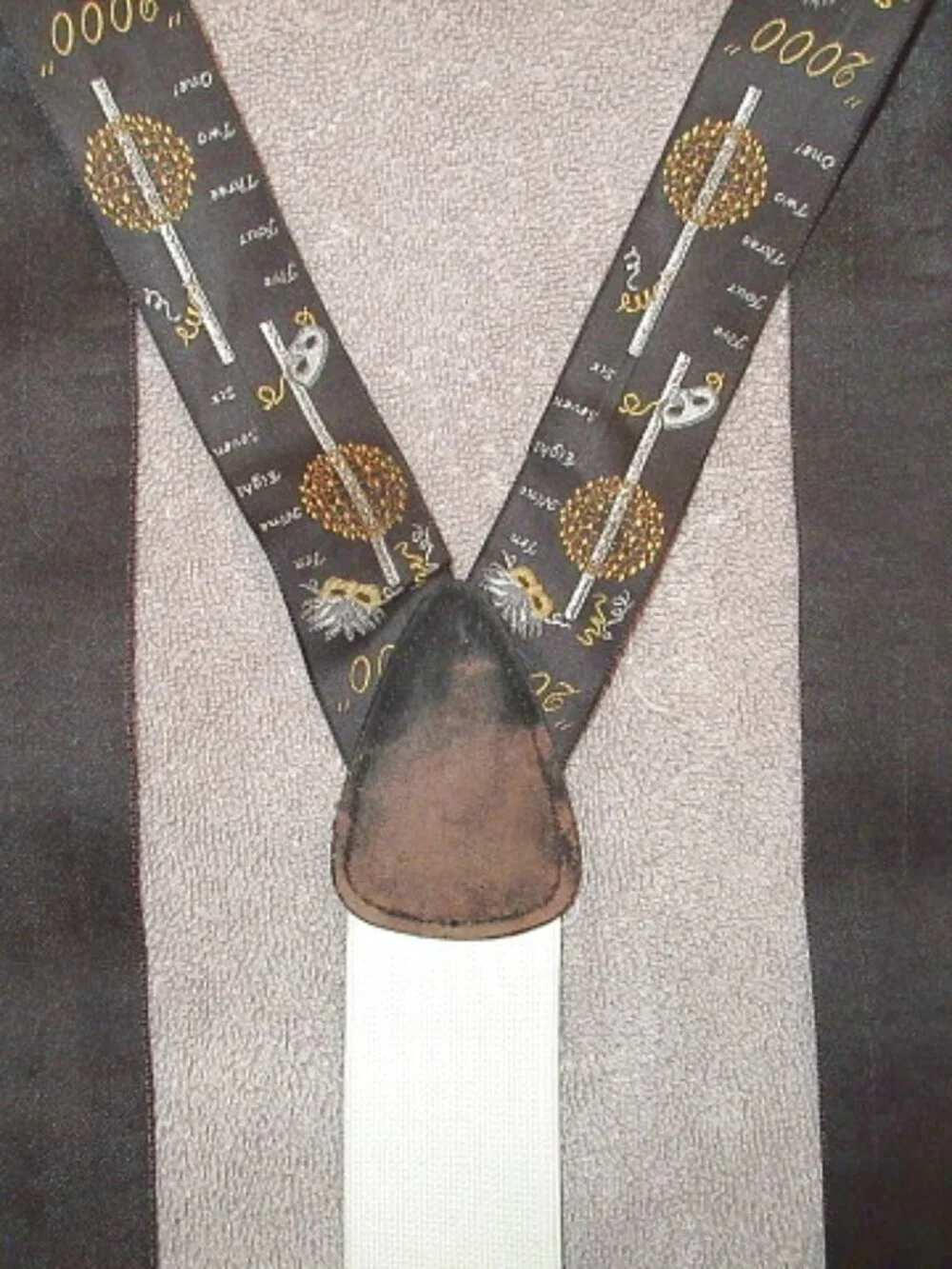 Collectors Edition Trafalgar Y2K New Years Suspenders Leather Silk Braces 2000